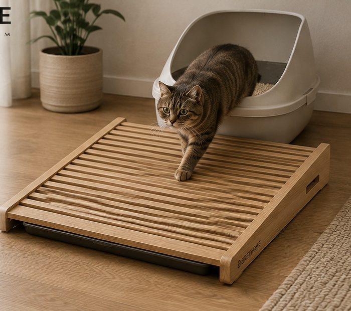 Clean Corner Standard con lettiera chiusa e rampa inclinata