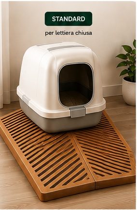 Clean Corner Standard con lettiera chiusa e rampa inclinata
